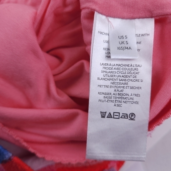 🔴Maeve Anthropologie Pink Blue Side Zip Stretch Pencil Skirt Sz S - Picture 11 of 11